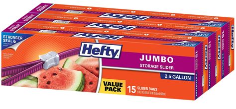 013700507861 Hefty Storage Slider Gallon 5 Slider Bags 013700507861 Hefty Storage Slider Gallon 5 Slider Bags