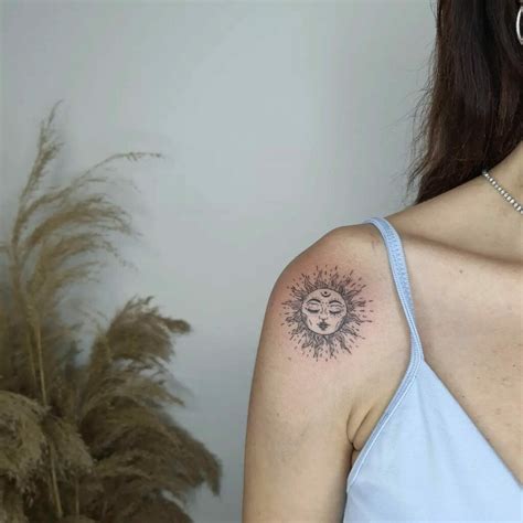 10 Shoulder Sun Tattoo Ideas That Will Blow Your Mind