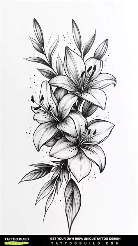 1045 Tiger Lily Tattoo Ideas Blackink Ai