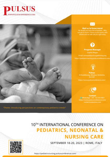 10Th International Conference On Pediatrics Neonatal Amp Nursing Care 10Th International Conference On Pediatrics Neonatal Amp Nursing Care