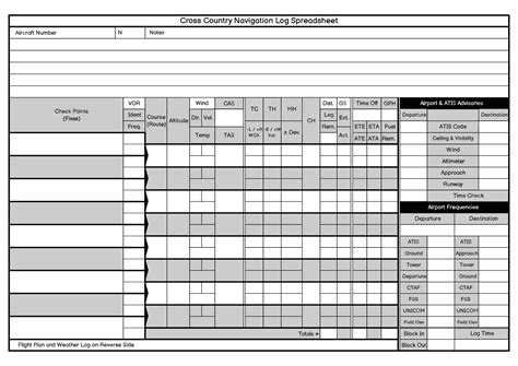 11 Cross Country Flight Planning Worksheet Free Pdf At Worksheeto Com