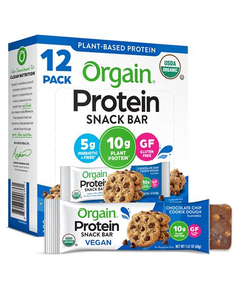12 Count 1 4 Oz Orgain Organic Vegan Protein Bars Peanut Butter 12 Count 1 4 Oz Orgain Organic Vegan Protein Bars Peanut Butter