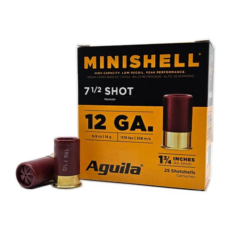12 Gauge Aguila Mini Shell 7 1 2 Shot 12 Gauge Aguila Mini Shell 7 1 2 Shot