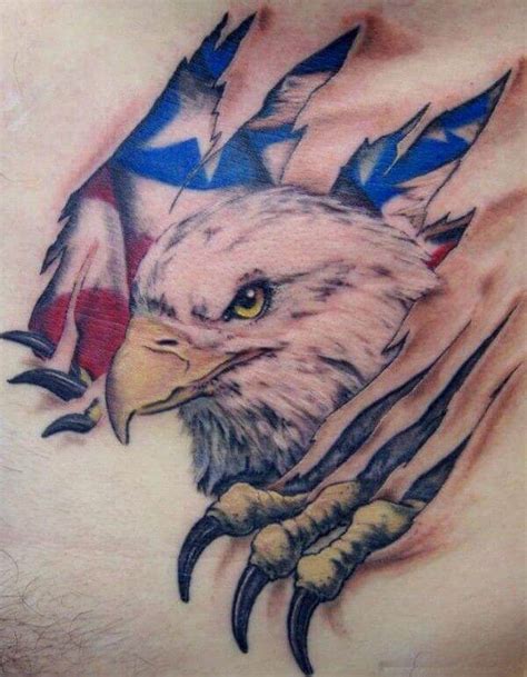 14 Best Bald Eagle With American Flag Tattoo Designs Petpress