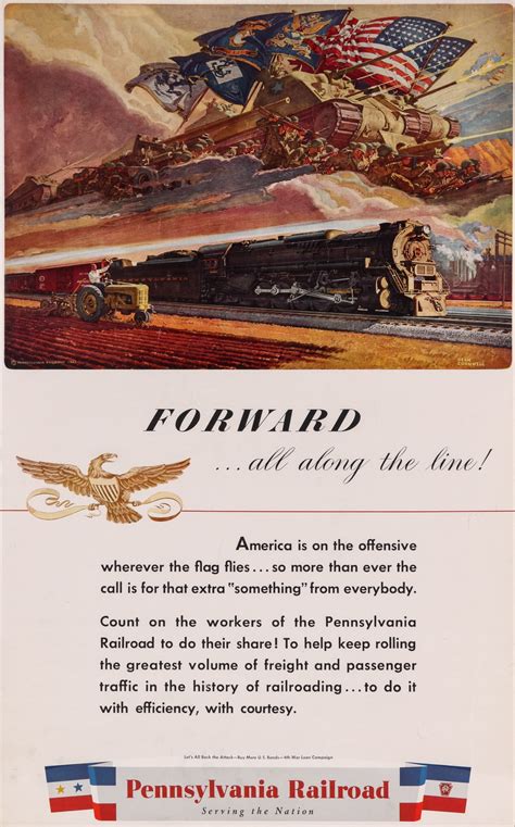 159 A World War Two Era Pennsylvania Railroad Poster