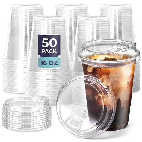 16 Oz Plastic Discount Cups With Lids