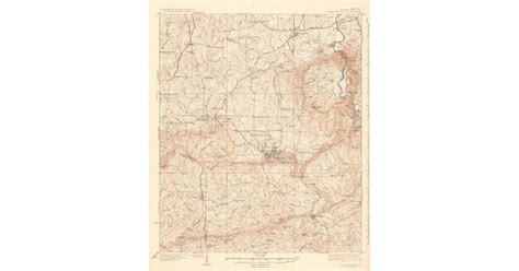 1936 Map Of Warm Springs Ga High Res Pastmaps