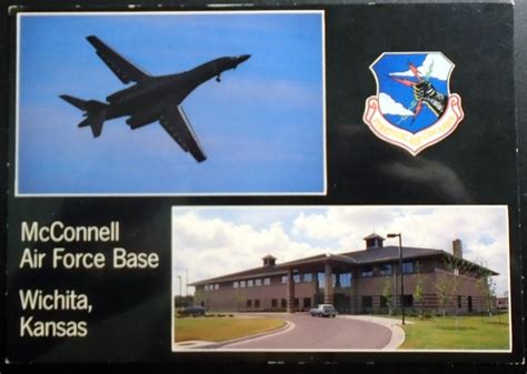 1988 Mcconnell Air Force Base Wichita Ks B1 B 384Th Bombardment Wing 4X6 Card Ebay