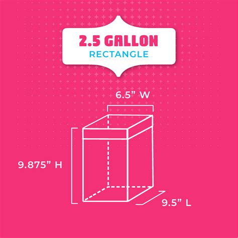 2 5 Gallon Rectangle Container Rapamar Container Company