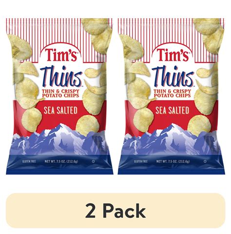 2 Pack Tim Amp 39 S Cascade Snacks Sea Salted Thins Thin Amp Crispy Potato