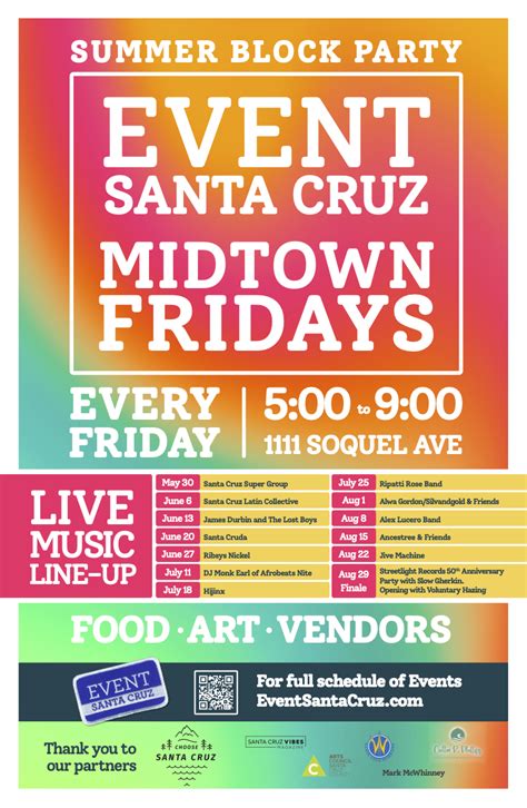 2025 Event Santa Cruz Midtown Fridays Summer Block Party Event Santa Cruz