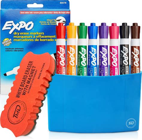 22894 1255 Assorted Color Magnetic Dry Erase White Board Markers