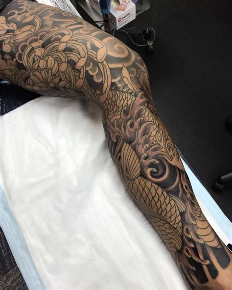 27 Mens Leg Sleeve Tattoo Designs