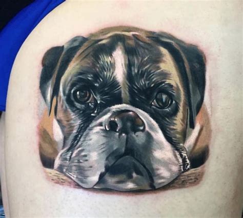 28 Best Boxer Dog Tattoo Designs Petpress