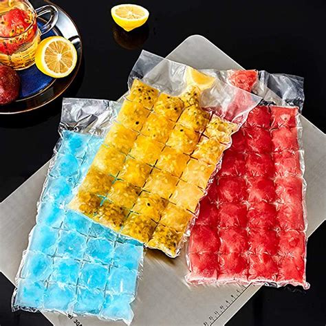 2905 Disposable Ice Cube Bags Stackable Easy Release Ice Cube Mold Trays Self Seal Freezing Maker Cold Ice Pack Cooler Bag For Cocktail Food Wine Go5 Incorporation At 48 00 Gurugram Id 2853744145873