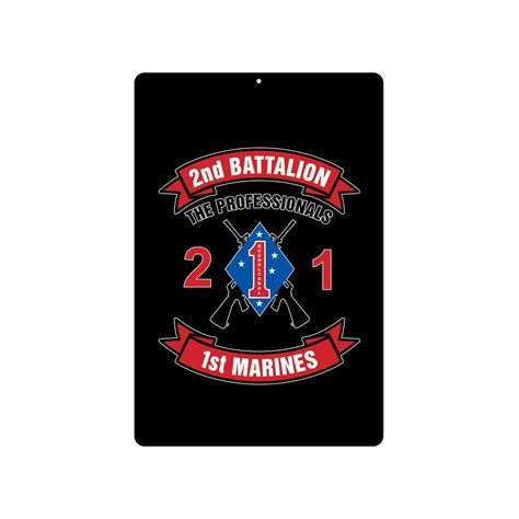 2Nd Battalion 1St Marines Metal Sign