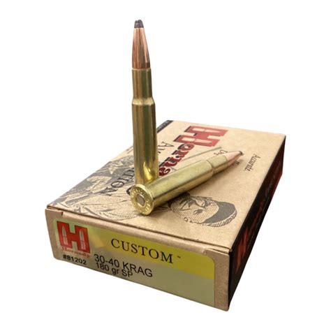 30 40 Krag 180 Gr Sp Custom Hornady Manufacturing Inc 30 40 Krag 180 Gr Sp Custom Hornady Manufacturing Inc