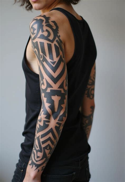 30 Tribal Half Sleeve Tattoos For Bold And Timeless Designs Tattoo Radar