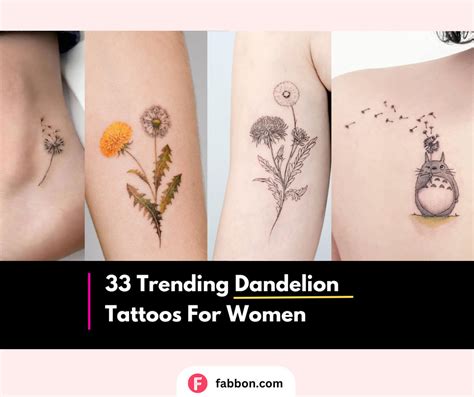 33 Beautiful Dandelion Tattoos With Meaning Fabbon