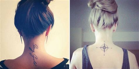 35 Splendid Back Of Neck Tattoo Designs