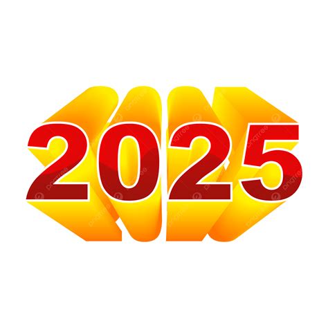 3D 2025 Png Vector Psd And Clipart With Transparent Background For