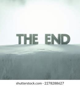 3D Image Words End Icey Snowy Ai 2278288627 Shutterstock