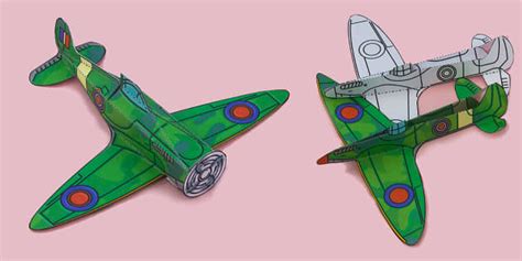 3D Wwii Spitfire Plane Paper Model Teacher Made Twinkl 3D Wwii Spitfire Plane Paper Model Teacher Made Twinkl