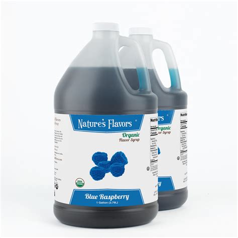 4 Gal Blue Raspberry Syrup Organic Nature S Flavors