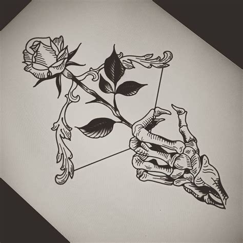 40 Unique Tattoo Drawings Ideas For Your Inspiration Skull Rose