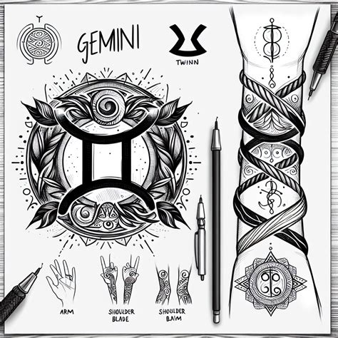 41 Gemini Zodiac Tattoo Ideas Information