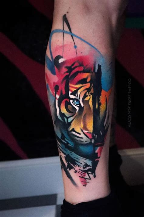 42 Awesome Tiger Tattoo Design Ideas Abstrakte Tattoos Kolibri