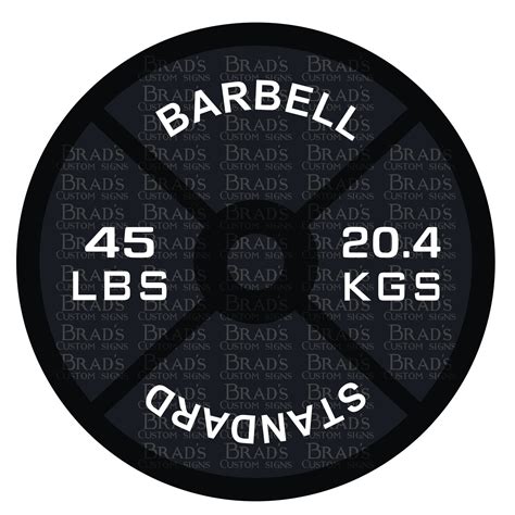 45 Lbs Weight Lifting Plate Svg Dxf Etsy