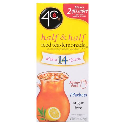 4C Half Half Iced Tea Lemonade Mix 7 Count 1 97 Oz Shoprite 4C Half Half Iced Tea Lemonade Mix 7 Count 1 97 Oz Shoprite