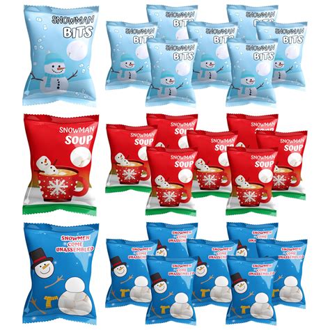 4E Amp 39 S Novelty 24 Packets 3 Assorted Mini Marshmallows Individually