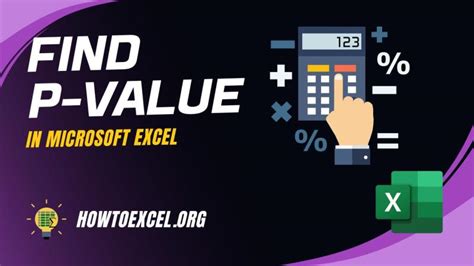 5 Ways To Find P Value In Microsoft Excel How To Excel