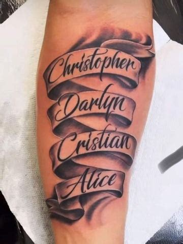 50 Cool Last Name Tattoos For Men Names Tattoos For Men Last Name