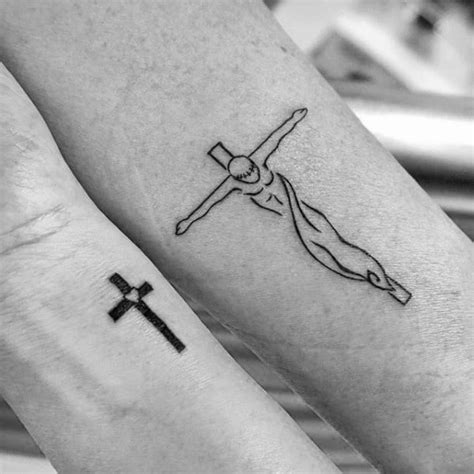 50 Simple Cross Tattoos For Men Religious Ink Design Ideas