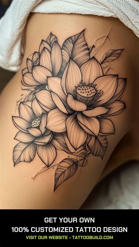 56 Thigh Tattoos Women Flowers Stunning Designs 56 Thigh Tattoos Women Flowers Stunning Designs