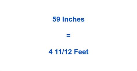 Convert 59 Inches to Feet: Quick and Accurate Measurement Guide
