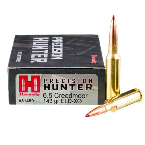 6 5 Creedmoor Ammo Hornady 143 Grain Eld X 200 Rounds