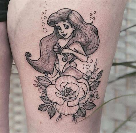 63 Cute Little Mermaid Tattoo Ideas
