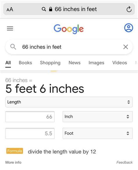 Convert 66 Inch to Feet: Easy, Accurate, and Quick Guide