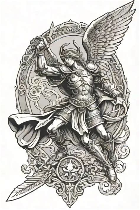 685 Archangel Saint Michael Tattoo Ideas Blackink Ai
