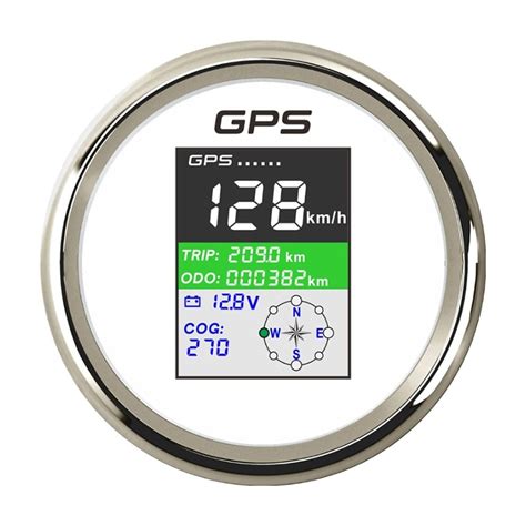 85Mm Gps Speedometer Digital Gps Speedometer 999 Kmh Knots Mph With Cog