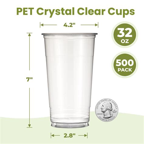 9Oz Clear Plastic Cups For Cold Drinks No Lids Pet Bpa Free