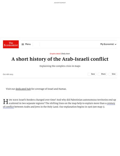 A Short History Of The Arab Israeli Conflict