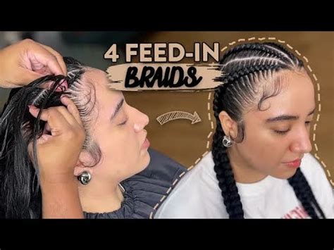 A Simple 4 Feed In Braid Tutorial I Wasn T Ready