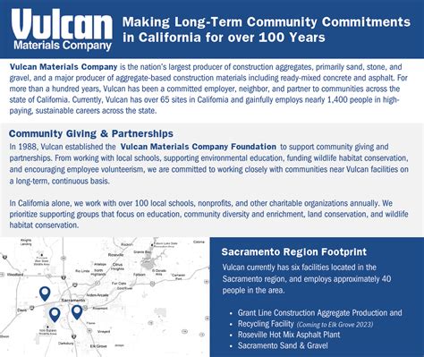 About Us Vulcan Elk Grove Facility Vulcan Elk Grove Facility