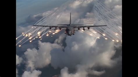 Ac 130 Gunship Firing All Weapons Youtube