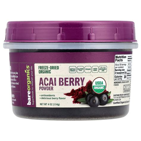 Acai Berry Frozen Pur E 100Gr Alive Wholefoods Store